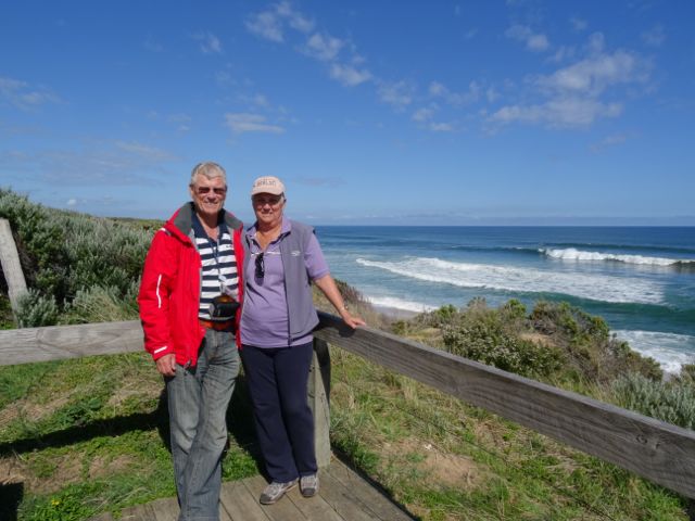 Red coat helps the blues.